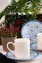 Hermia Meyra 12 Juego de Tazas de Café y Platos de Porcelana